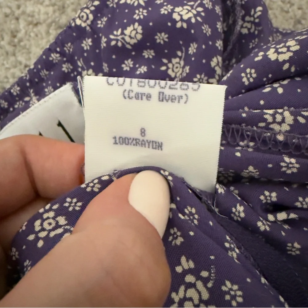 NWT Nordstrom Parallel Size 8 Vintage Lavender Floral Maxi Dress Gown Purple - Picture 6 of 6